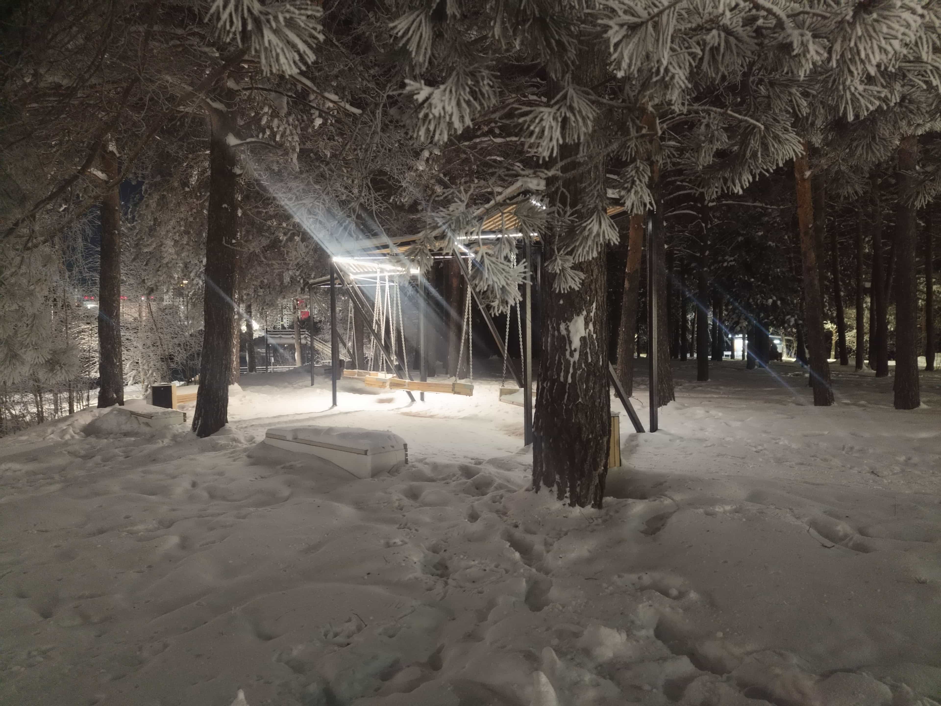 Photo from Surgut: snowy park 20.