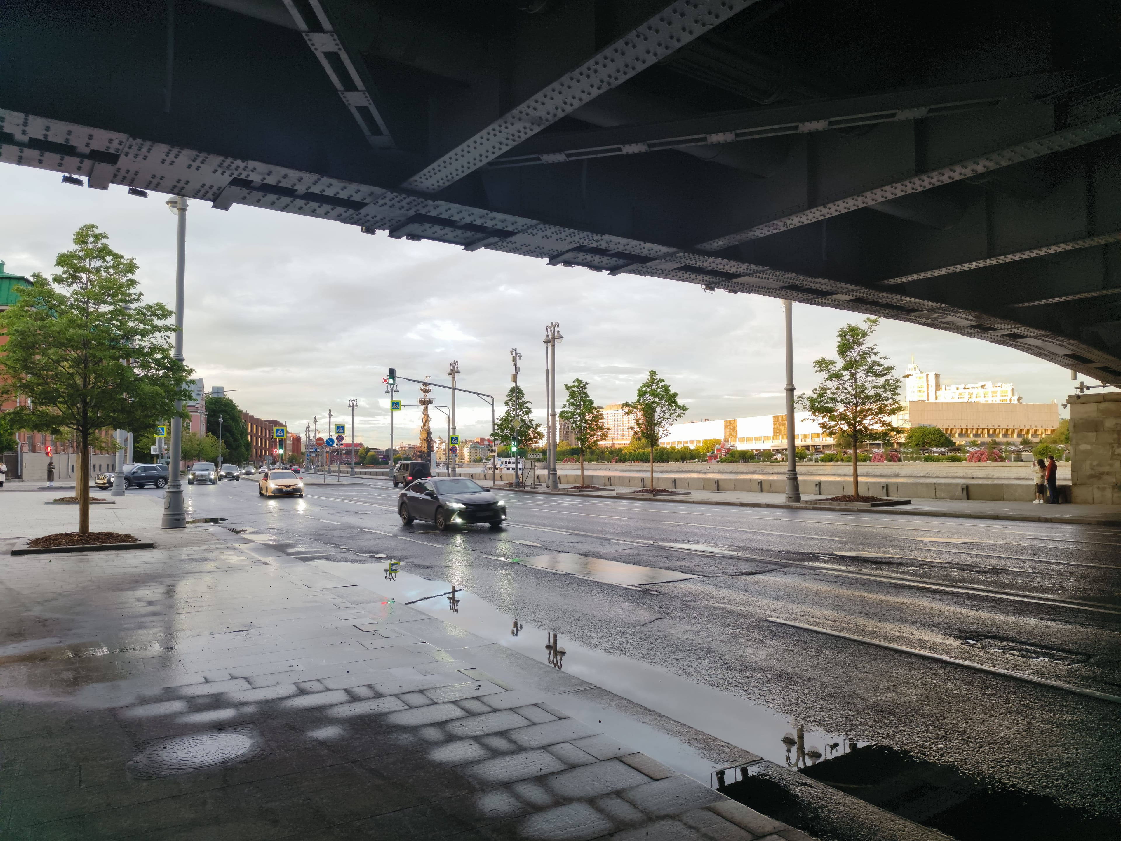 Photo from Moscow: bridge underpass.