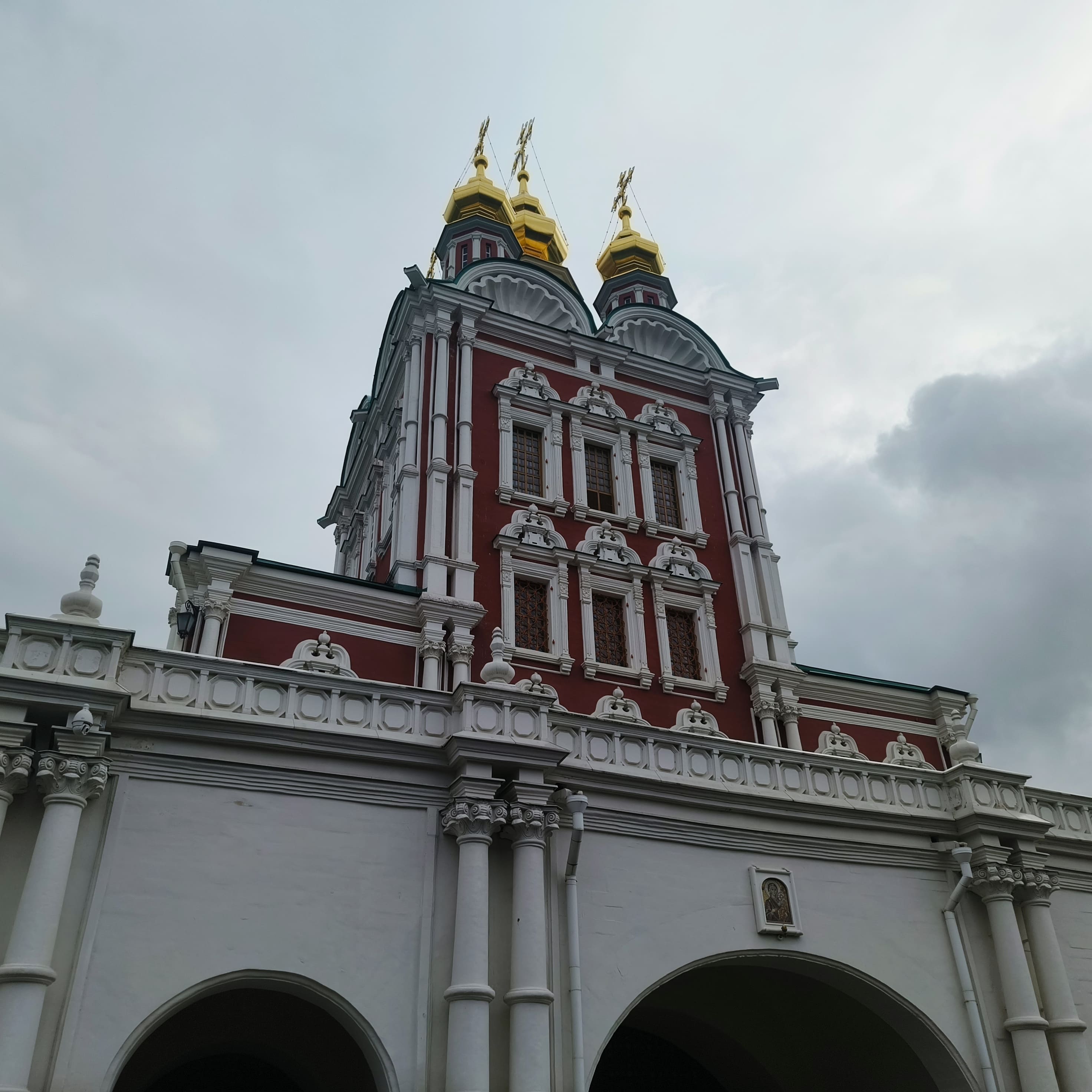 Photo from Moscow: monastery tower.