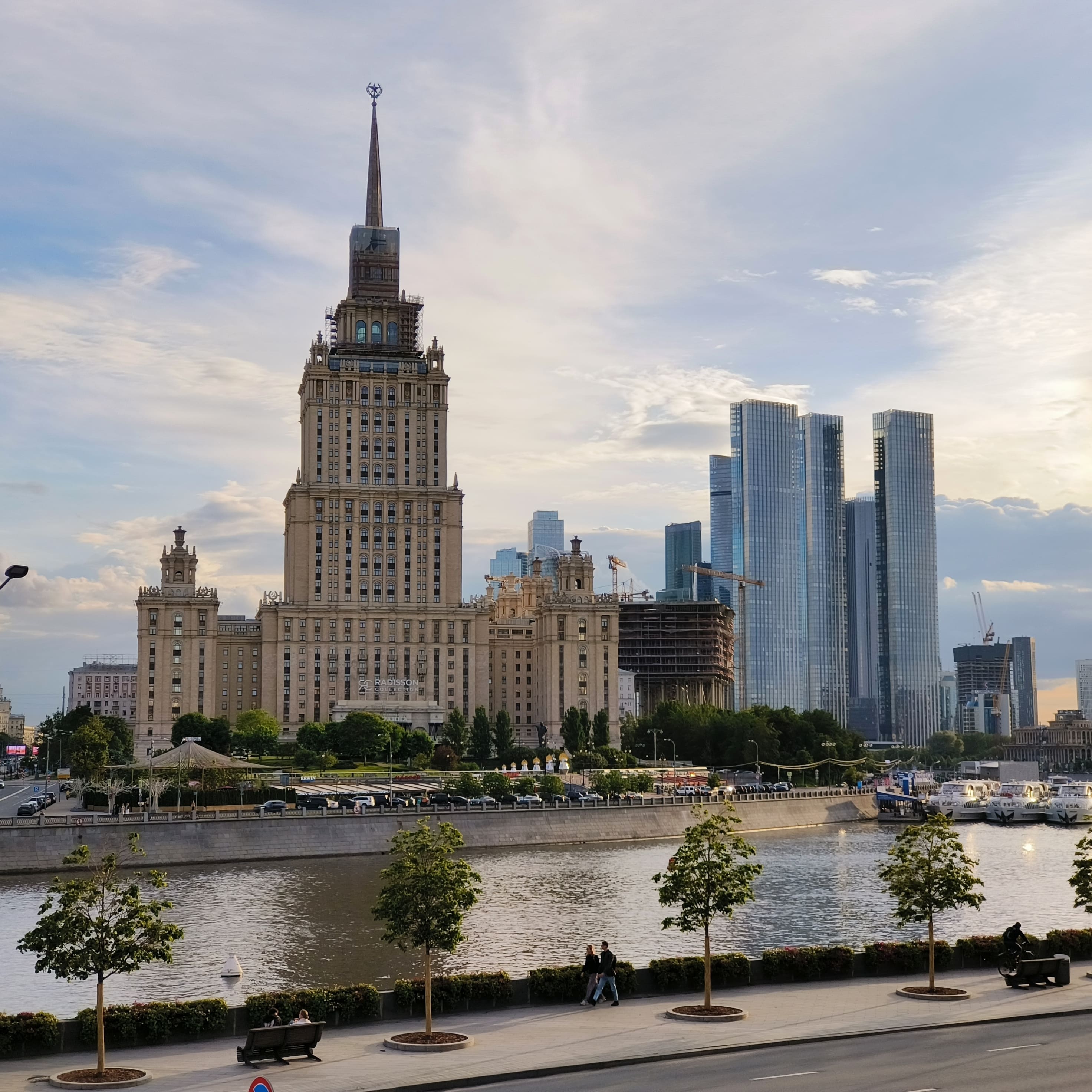 Photo from Moscow: ukraine hotel river.